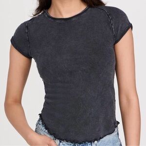 FP Movement by Free People Charcoal Short Sleeve Tee